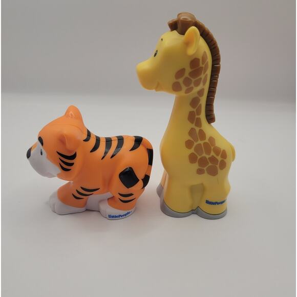 Fisher Price Little People Replacement Zoo Animal Figures Toys Tiger Giraffe - Picture 2 of 7